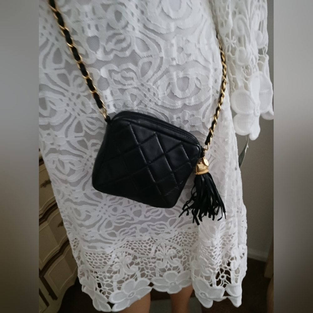 NWOT Designer Small Leather Crossbody Handbag